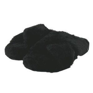 TOMS | Women's Susie Faux Fur Slipper | Black | Various Sizes